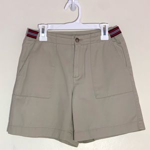 Vintage Liz Claiborne Khaki Mid-Rise Shorts
